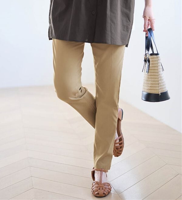 Viola e Viola（ヴィオラ エ ヴィオラ）の「すっきり楽ちんチュニックパンツ（フルレングスパンツ）」｜詳細画像