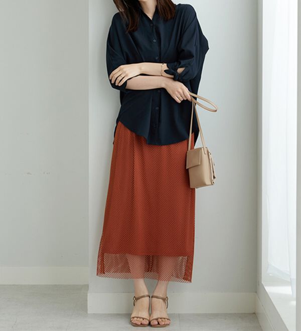 BELLUNA（ベルーナ）の「イージーケア！袖リボンシャツチュニック（チュニック）」｜詳細画像