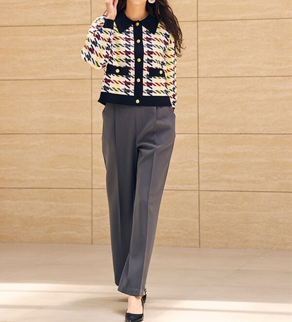 RANAN（ラナン）の「ポロ衿ニットカーディガン（ニットカーディガン）」｜詳細画像