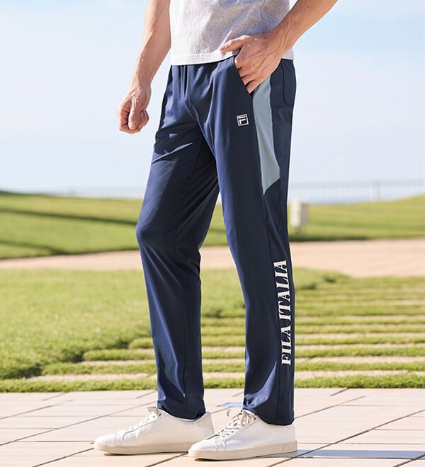 「【３本組】＜フィラ＞接触冷感ジャージパンツ（メンズフルレングスパンツ）」｜詳細画像