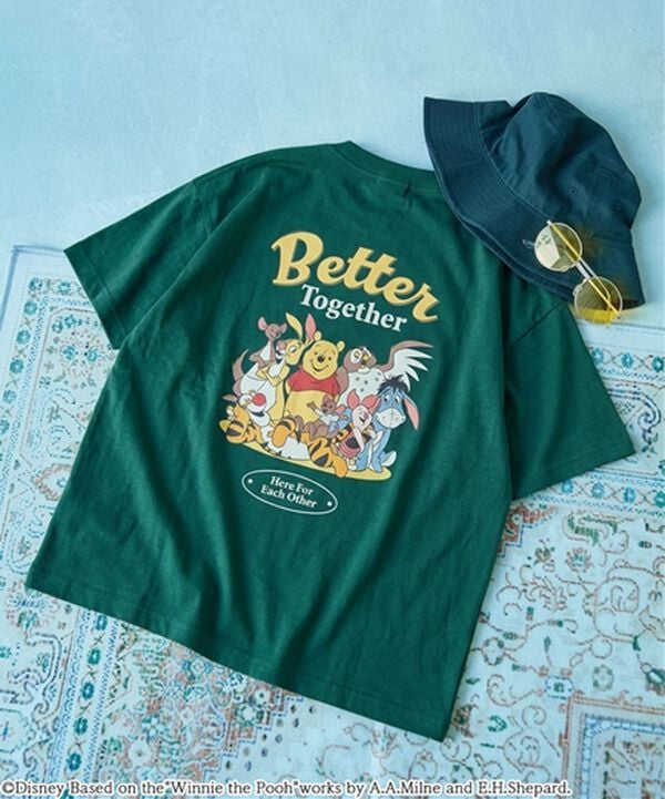 BELLUNA（ベルーナ）の「＜Disney＞【プー】バックプリントボックスシルエットTシャツ（Tシャツ）」｜詳細画像