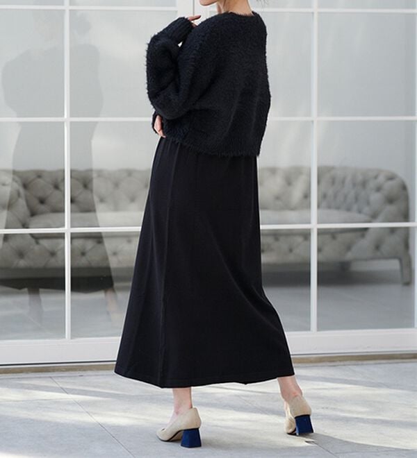 RANAN（ラナン）の「フェザーニットワンピースアンサンブル（ニットワンピース）」｜詳細画像