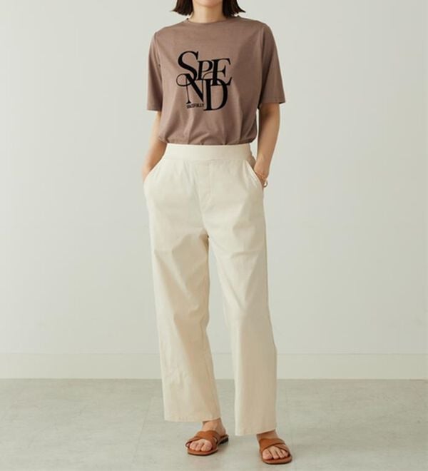 BELLUNA（ベルーナ）の「のびのびストレッチ美脚ストレートパンツ（ワイドパンツ・ガウチョ）」｜詳細画像