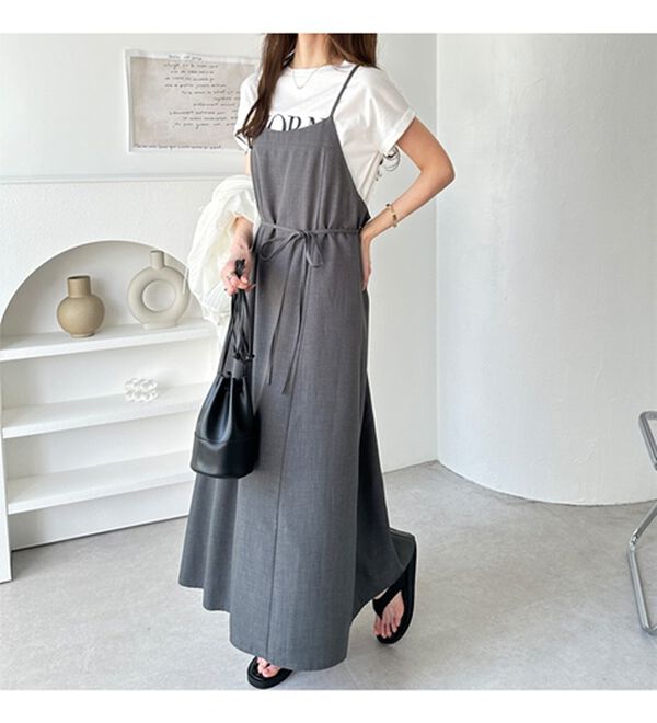 GeeRA（ジーラ）の「リネンライクロングキャミワンピース（その他ワンピース）」｜詳細画像