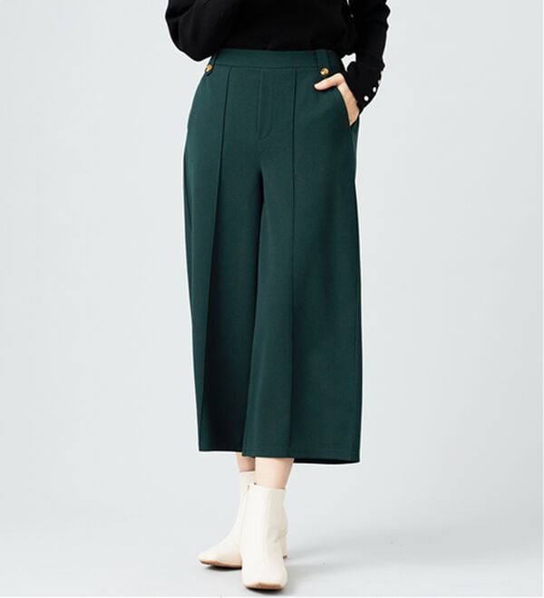 BELLUNA（ベルーナ）の「ツイルストレッチ素材ワイドパンツ（その他パンツ）」｜詳細画像