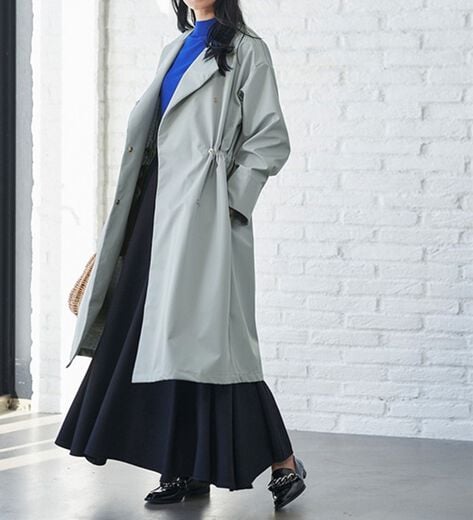 エブール ロンハーマン別注 ノーカラーボンディングコート 36