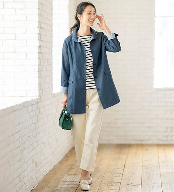 ルフラン（ルフラン）の「配色ダブルフェイス素材コート＜グラティー＞（ロングコート）」｜詳細画像