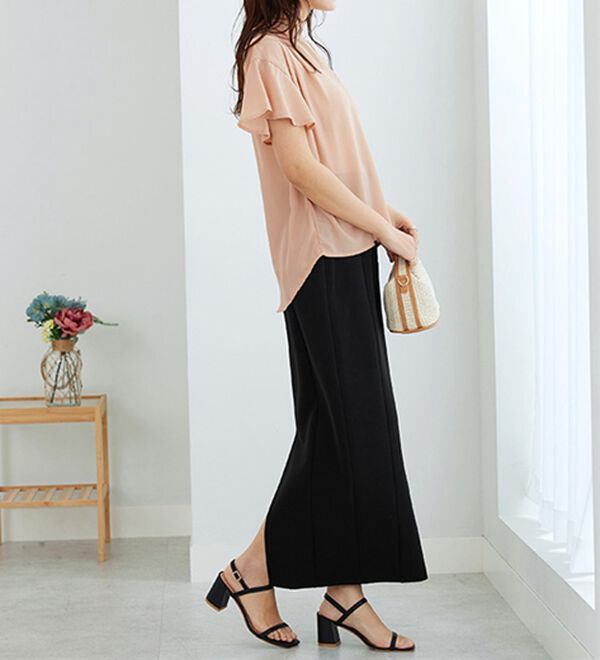 GeeRA（ジーラ）の「サラサラ涼しい！着やせも叶うフレアー袖ブラウス（ブラウス）」｜詳細画像