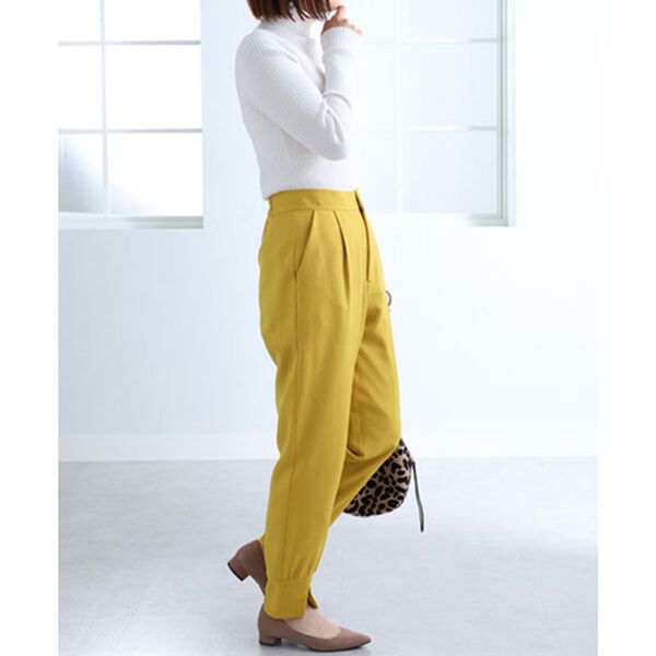 BELLUNA（ベルーナ）の「ツイル素材パンツ（フルレングスパンツ）」｜詳細画像