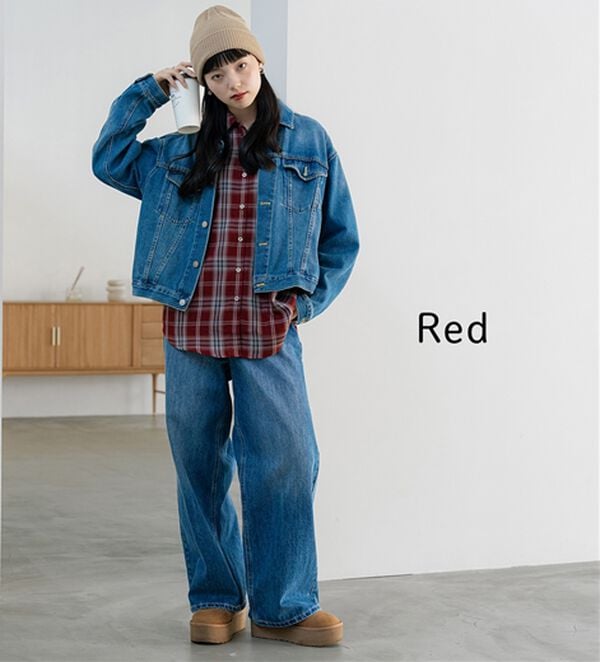 BELLUNA（ベルーナ）の「サラッと軽い！チェック柄シャツ（シャツ）」｜詳細画像