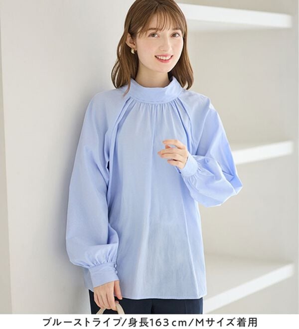 alotta（アロッタ）の「前後２ＷＡＹボウタイデザインシャツブラウス（ブラウス）」｜詳細画像