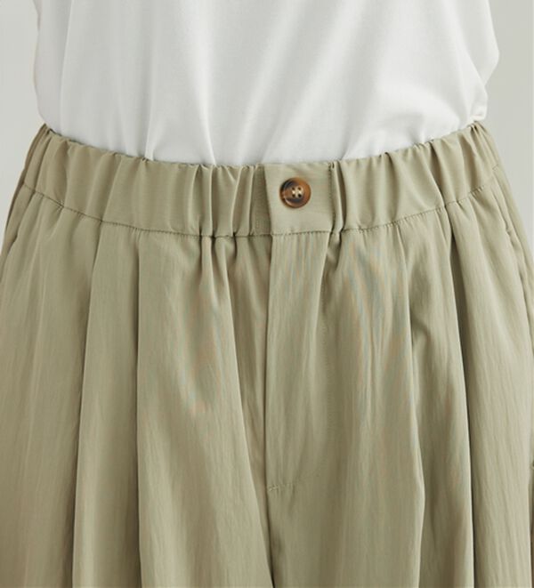 BELLUNA（ベルーナ）の「ビンテージ調タックワイドパンツ（ワイドパンツ・ガウチョ）」｜詳細画像