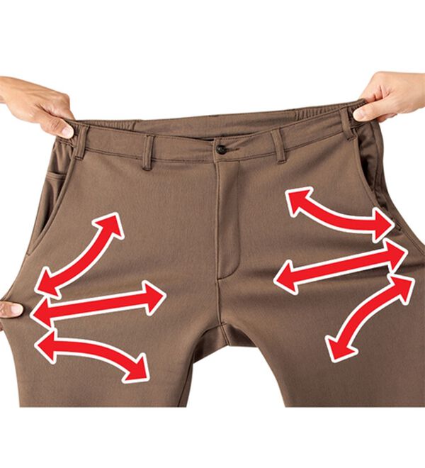 「＜コムルヴァン・オム＞お父さんの裏シャギー７得パンツ（メンズフルレングスパンツ）」｜詳細画像