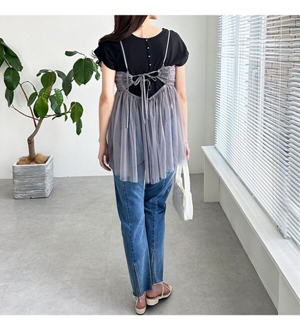 ラメチュールギャザーキャミチュニック - ベルーナ【公式】