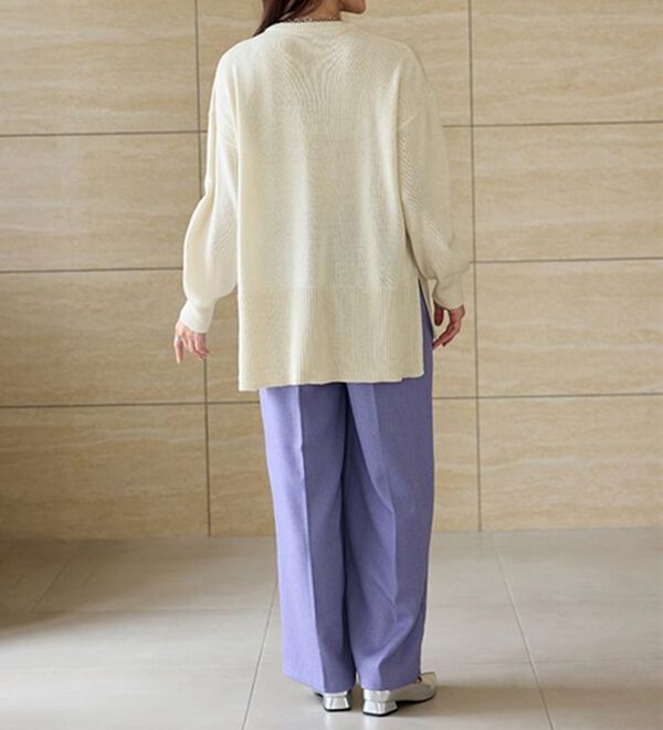 RANAN（ラナン）の「ウール調２タックワイドパンツ（フルレングスパンツ）」｜詳細画像