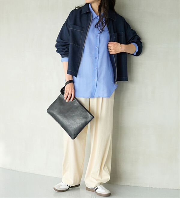 BELLUNA（ベルーナ）の「さらっと肌離れ！ひんやりカーブパンツ（ワイドパンツ・ガウチョ）」｜詳細画像