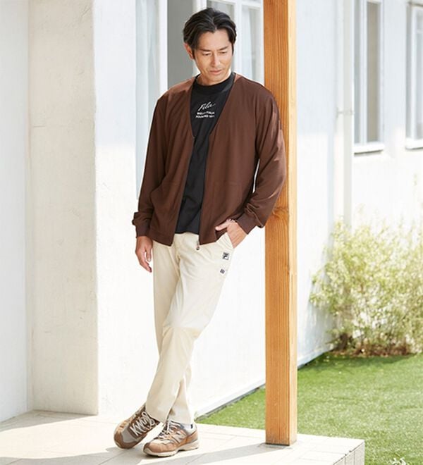 「＜フィラ＞ミラノリブカーデ＆Ｔシャツ（メンズＴシャツ）」｜詳細画像