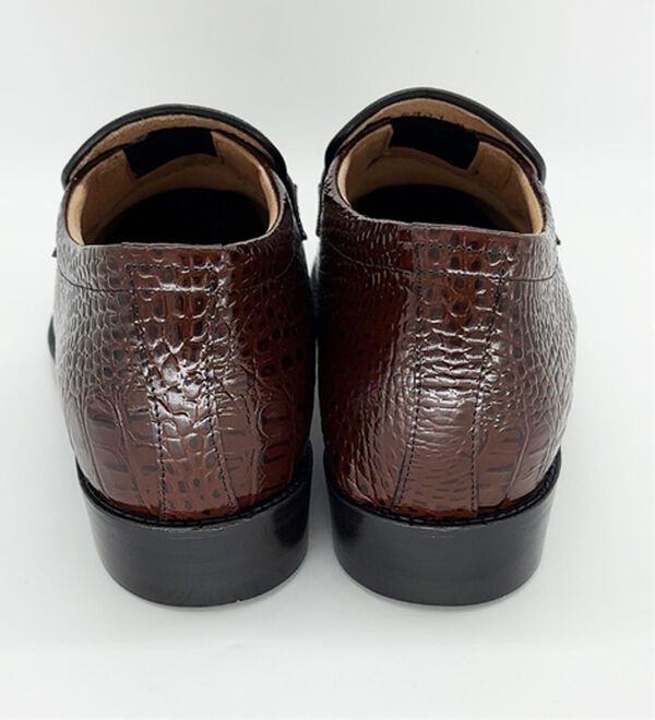 「牛革クロコ調メンズアップシューズ（ビジネスシューズ）」｜詳細画像