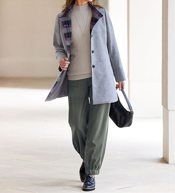 BELLUNA（ベルーナ）の「ツイード調素材コロンパンツ（フルレングスパンツ）」｜詳細画像