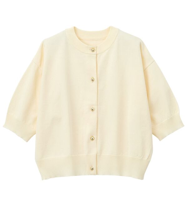 GeeRA（ジーラ）の「メタルボタンスポンディッシュカーディガン（ニットカーディガン）」｜詳細画像