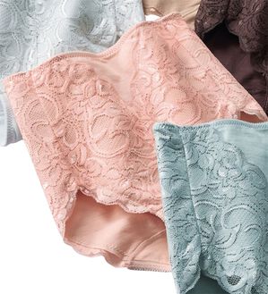 LAVIENNE（ラヴィエンヌ）の「レースがうれしいたっぷりショーツ　単品（ショーツ）」｜ピンク