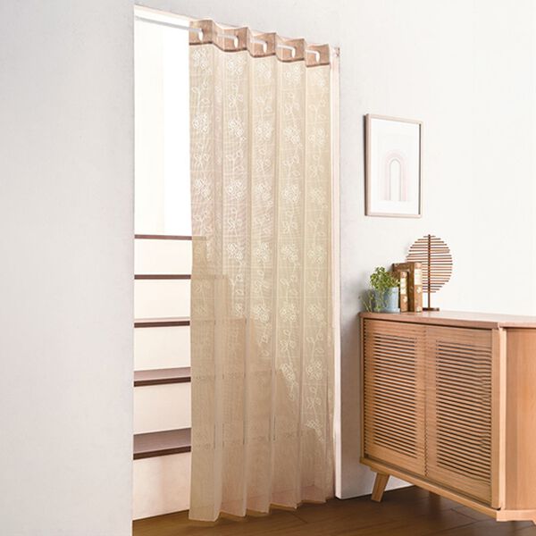 「日本製テイジン糸使用　断熱アコーディオンカーテン（のれん・間仕切り・カフェカーテン）」｜詳細画像