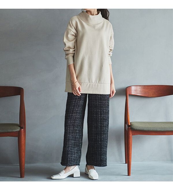 RANAN（ラナン）の「ツイードワイドパンツ（フルレングスパンツ）」｜詳細画像