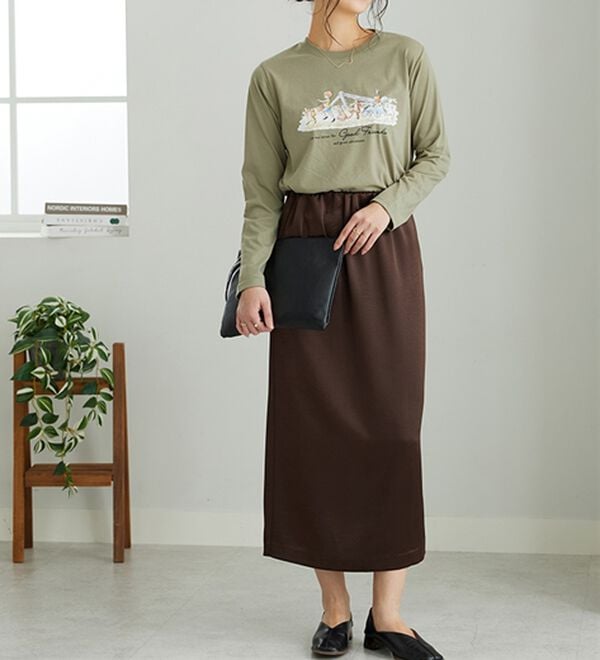 BELLUNA（ベルーナ）の「＜Ｄｉｓｎｅｙ＞【プー】プリント長袖Tシャツ（カットソー）」｜詳細画像