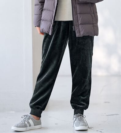 BELLUNA（ベルーナ）の「ぽか暖ボアのお散歩パンツ（フルレングスパンツ）」