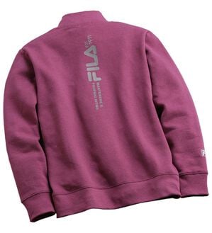 「＜フィラ＞お洒落な大人見え裏起毛トレーナー（メンズトレーナー）」｜パープル