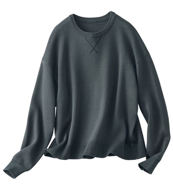 BELLUNA（ベルーナ）の「《ＨｕｇＲｅａｍコットン》やわ編ゆったりニットプルオーバー（ニット・セーター）」｜詳細画像