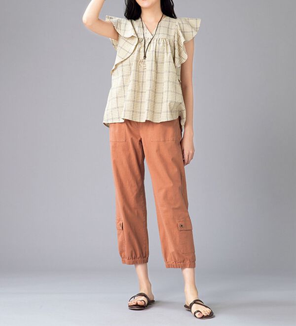 ルフラン（ルフラン）の「カーゴクロップドパンツ＜ピッツ＞（その他パンツ）」｜詳細画像