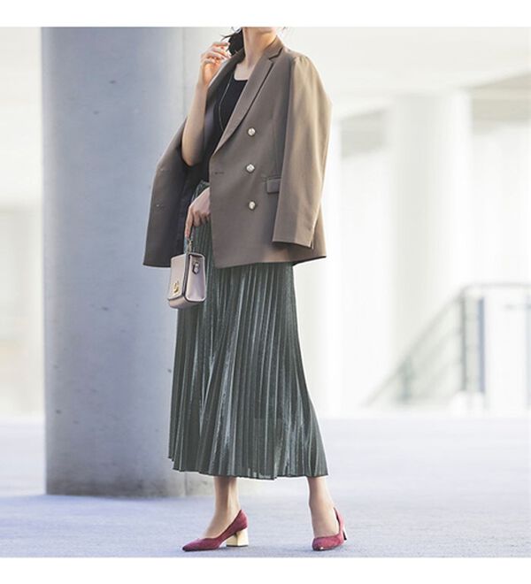 RANAN（ラナン）の「シャイニープリーツスカート（ロングスカート）」｜詳細画像