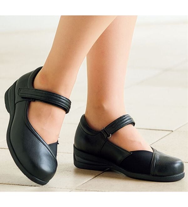 BELLUNA（ベルーナ）の「５Ｅ幅広外反母趾対応の甲ベルトシューズ（パンプス）」｜詳細画像