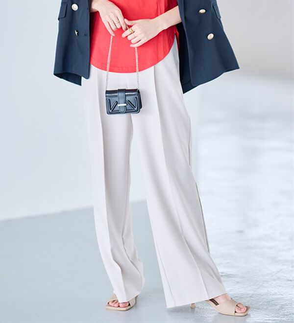 RANAN（ラナン）の「ハイウエストジップワイドパンツ（ワイドパンツ・ガウチョ）」｜詳細画像