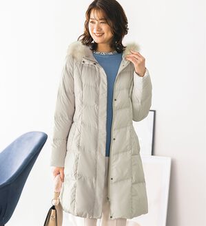 ルフラン（ルフラン）の「こだわりシルエットのファー付ダウン（ロングコート）」｜詳細画像