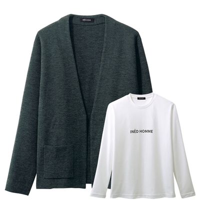 「＜ＩＮＥＤ　ＨＯＭＭＥ＞カーデアンサンブル（メンズニット・セーター）」