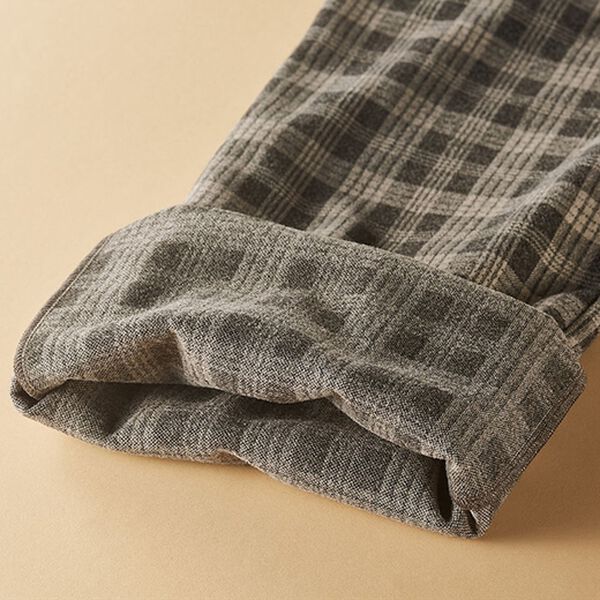 BELLUNA（ベルーナ）の「ニットジャガード裏起毛セミワイドパンツ（ワイドパンツ・ガウチョ）」｜詳細画像