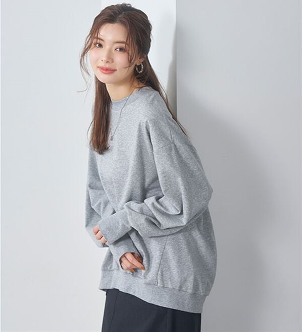 BELLUNA（ベルーナ）の「長めのリブが差をつける！全隠しトレーナー（トレーナー・スウェット）」｜詳細画像