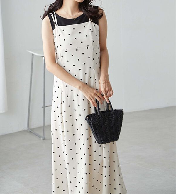 RANAN（ラナン）の「ダブルストラップバックリボンキャミワンピース（その他ワンピース）」｜詳細画像