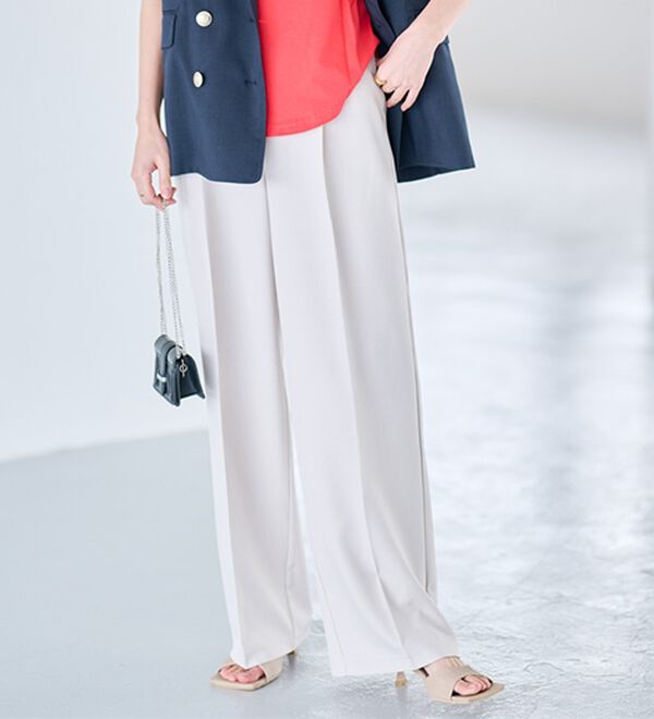 RANAN（ラナン）の「ハイウエストジップワイドパンツ（ワイドパンツ・ガウチョ）」｜詳細画像