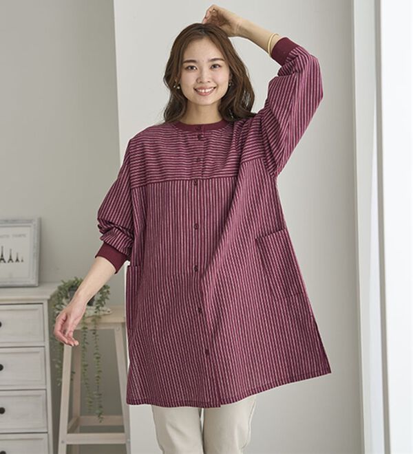 BELLUNA（ベルーナ）の「着回し３通り！綿１００％ハウスチュニック（チュニック）」｜詳細画像