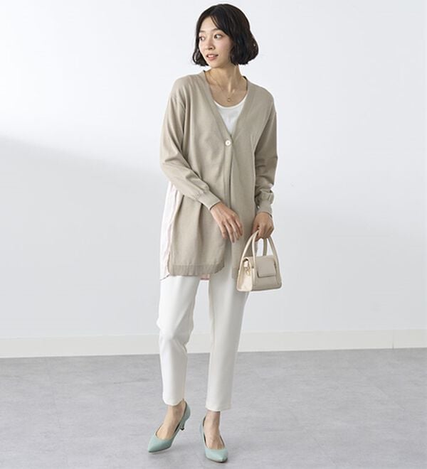 BELLUNA（ベルーナ）の「スタイルアップ！バックプリーツカーディガン（ニットカーディガン）」｜詳細画像