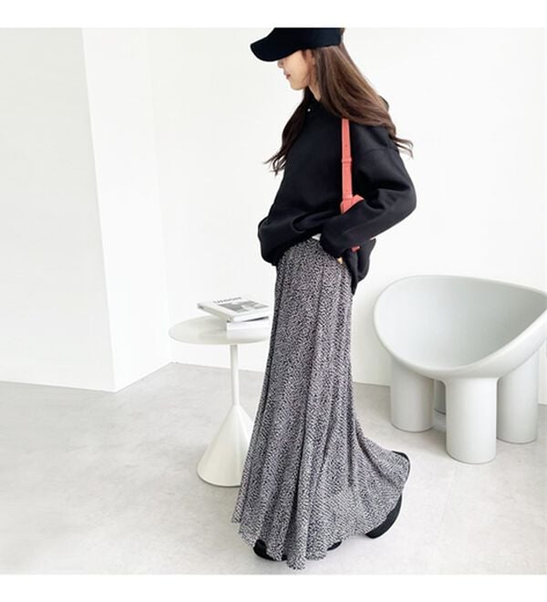 GeeRA（ジーラ）の「切替フレアーロングスカート（ロングスカート）」｜詳細画像