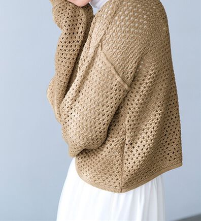 RANAN（ラナン）の「綿１００％メッシュ編ニットプルオーバー（ニット・セーター）」