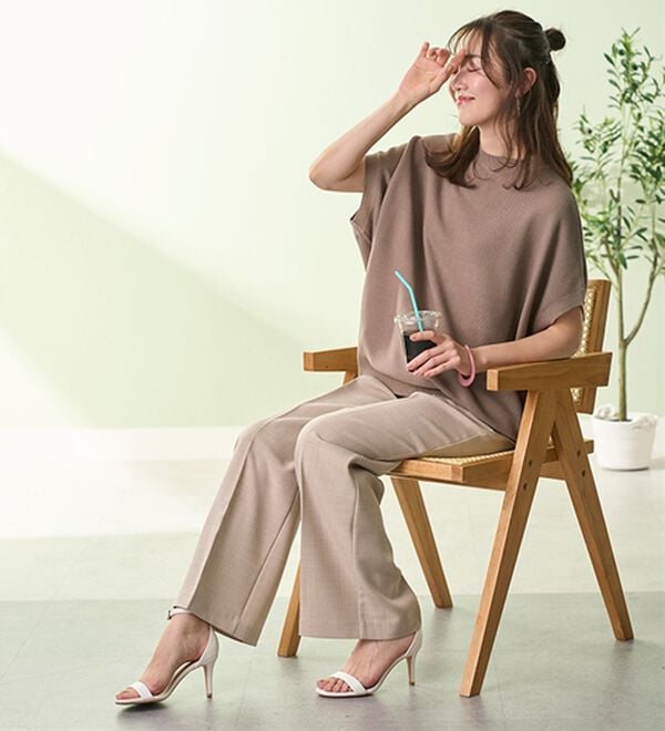 BELLUNA（ベルーナ）の「華奢見せ！ドルマンニットプルオーバー（ニット・セーター）」｜詳細画像