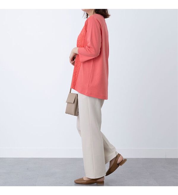 BELLUNA（ベルーナ）の「レース切替大人顔プルオーバー（カットソー）」｜詳細画像