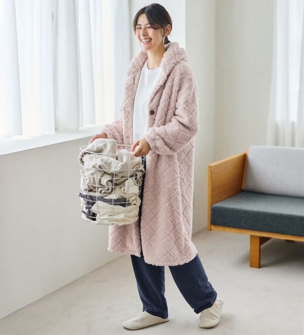 LAVIENNE（ラヴィエンヌ）の「肌側綿１００％あったかフリースボトム（その他パンツ）」｜詳細画像