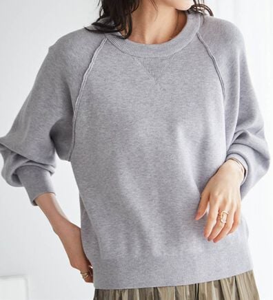 RANAN（ラナン）の「パチパチしにくい！大人のきれいめトレーナーニット（ニット・セーター）」