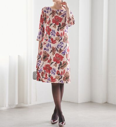 RANAN（ラナン）の「クラシックフラワーサックワンピ（その他ワンピース）」